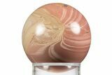 Polished Pink Opal Sphere - Western Australia #336535-1